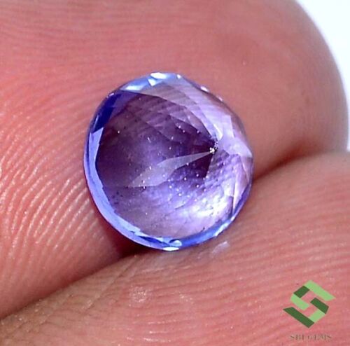 2.31 CTS Certified Natural Tanzanite Round Cut 8 mm Lustrous Loose Gemstone - Picture 3 of 6