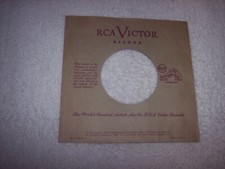 EARLY RCA VICTOR RECORDS 7 INCH 45 RPM ORIGINAL SLEEVE ONLY NO SPLITS 492
