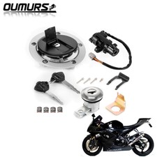 For Suzuki GSXR600 750 03-16 Ignition Switch Fuel Gas Cap Seat Lock Key Set