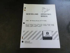 New Holland 704D 60" Rotary Broom Operator's Manual   87300413