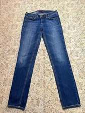 Vigoss Slim Leg Womens Jeans Designer Blue Sz. 7 Ladies Casual Pants Cute Wear