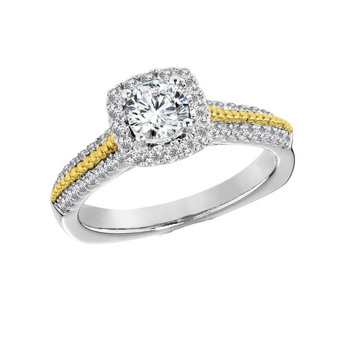 J192 ladys 18K gold .30ct. H-SI 1 bezel set diamond ring | eBay