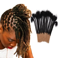 Ombre Handmade Crochet Dreadlocks 100% Human Hair Locks Dreads Extensions 8-14"