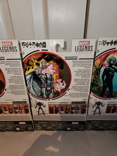 Marvel Legends X-Men Tri-Sentinel BAF TUTTO NUOVO! Ciclope Magneto Carlo Saverio + - Foto 12 di 19