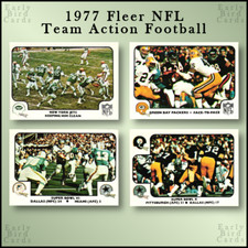 1977 Fleer NFL Team Action Football (1-67) / Pick Your Cards / Buy2+ Save10%