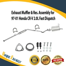 Exhaust Muffler & Res. Assembly for 1997-2001 Honda CR-V 2.0L Fast Dispatch New