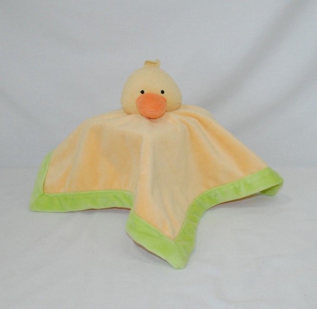 Tiddliwinks Yellow Duck Lovey Security Blanket Nunu Plush Velour Fabric