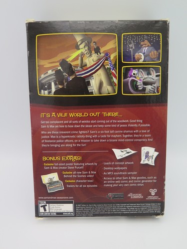 Sam & Max: Season One - Episodes 1-3 (PC, 2009) BRAND NEW, SEALED Save The World - Picture 4 of 9