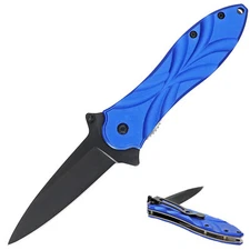 Spring Assisted Open Folding Knife Stainless Steel Blade Pocket Knife Tactical