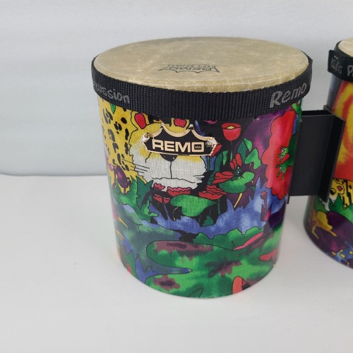 Remo Bongo Schlagzeug Kinder Lernen Percussion Musik Dschungel Regen Wald Design USA - Bild 6 von 24