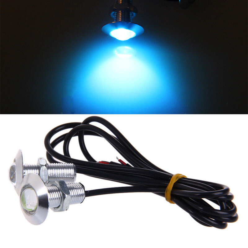 2Pcs Motorcycle Eagle Eye Flash Light Cycling Equipment 12V LED Strobe
