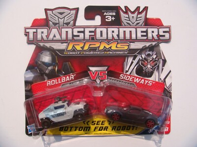 RARE 2009 TRANSFORMERS ROTF RPMS BATTLE SERIES 08 OF 08 ROLLBAR VS SIDEWAYS