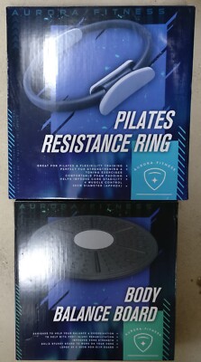 Aurora Fitness Pilates Ring und Body Balance Wackelbrett Produktbündel neu im Karton