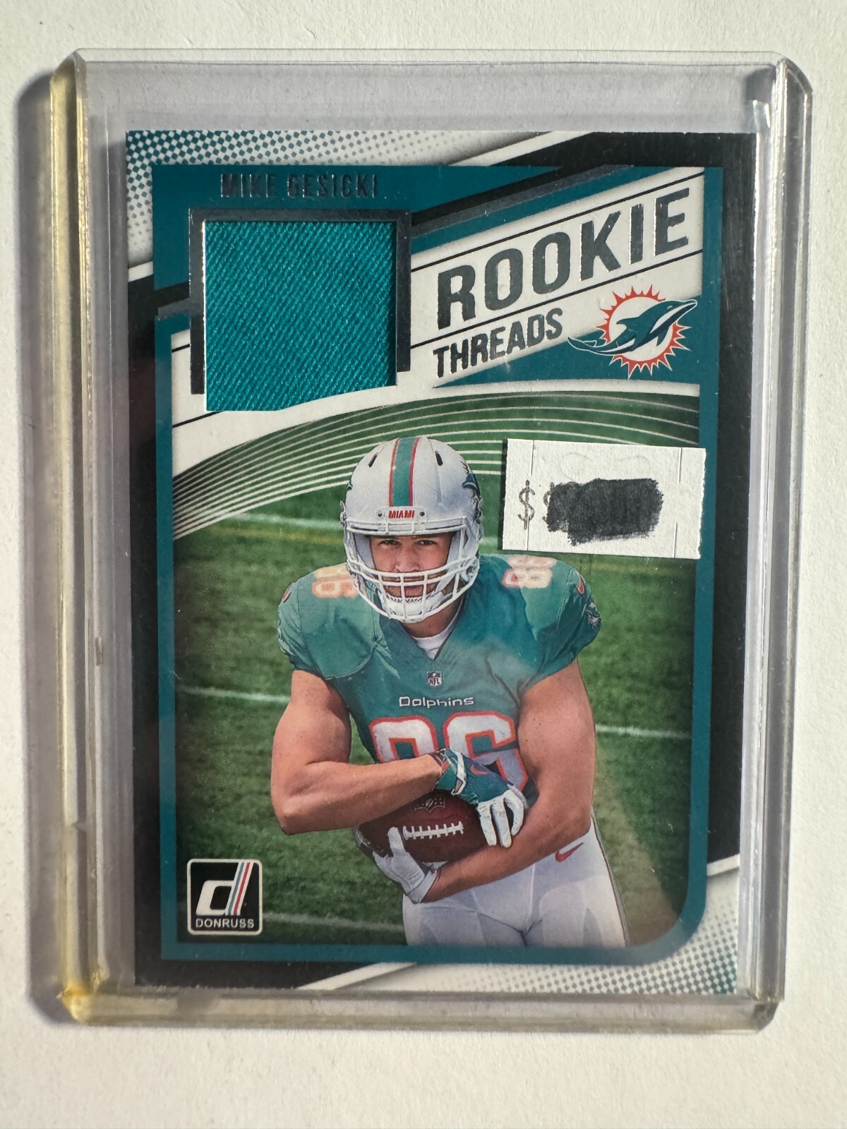 K224,629 - 2018 Donruss Rookie Threads #37 Mike Gesicki Jersey