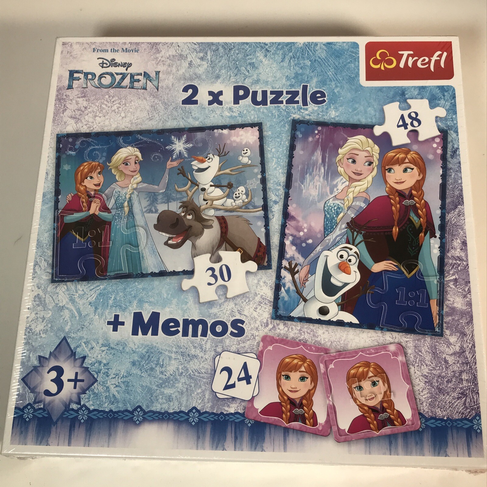 Trefl Disney Frozen 2 In 1 Puzzle + Memos New And Sealed