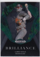 2022 Panini Prizm Draft Picks - Brilliance Luke Gold #BR-LG (RC)