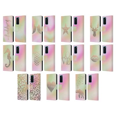OFFICIAL MONIKA STRIGEL DREAMLAND GOLD LEATHER BOOK CASE FOR HUAWEI PHONES 4