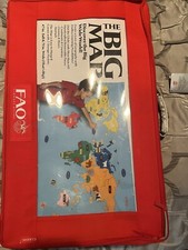 FAO Schwarz Educational 47" x 71" The Big Map Discover the Big Wide World