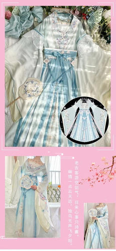 Mujeres Antiguo Chino Tradicional Bordado Hada Hanfu Disfraz Vestido - Imagen 13 de 14