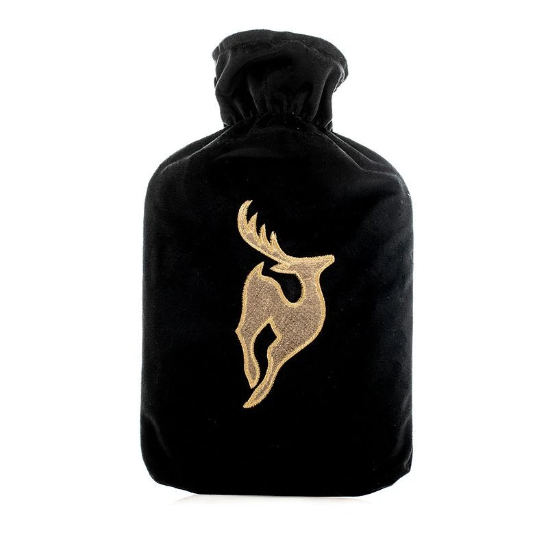 Borsa per Acqua Calda e Fredda 1,7 Litri con Fodera Rivestimento Nero Natale