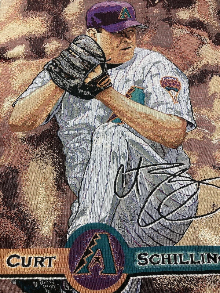 Винтажный курт шиллинг Diamondbacks одеяло сувениры декор 45 x 57 человек пещера - Изображение 2 из 4