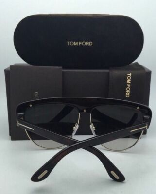 NWT Tom Ford Liane Flat Top Sunglasses in Havana Brown Tom Ford Liane FT0318 Flat Top Sunglasses in Brown  main image 3