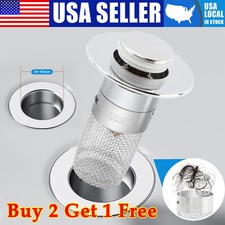 Universal Bathroom Sink Plug Stopper Wash Basin Core Bounce Pop Up Drain Filter