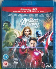 Marvel Avengers Assemble 3d  2d Blu-ray New- Sealed