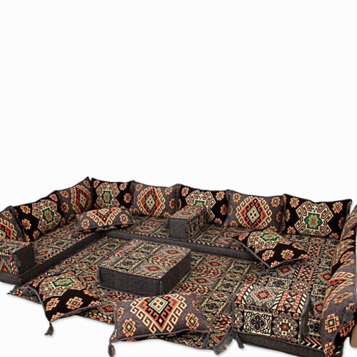 Arabisches Majlis Sofa für Wohnzimmer, arabische Möbel, orientalische Sitzmöbel, Jalsa - Bild 5 von 19