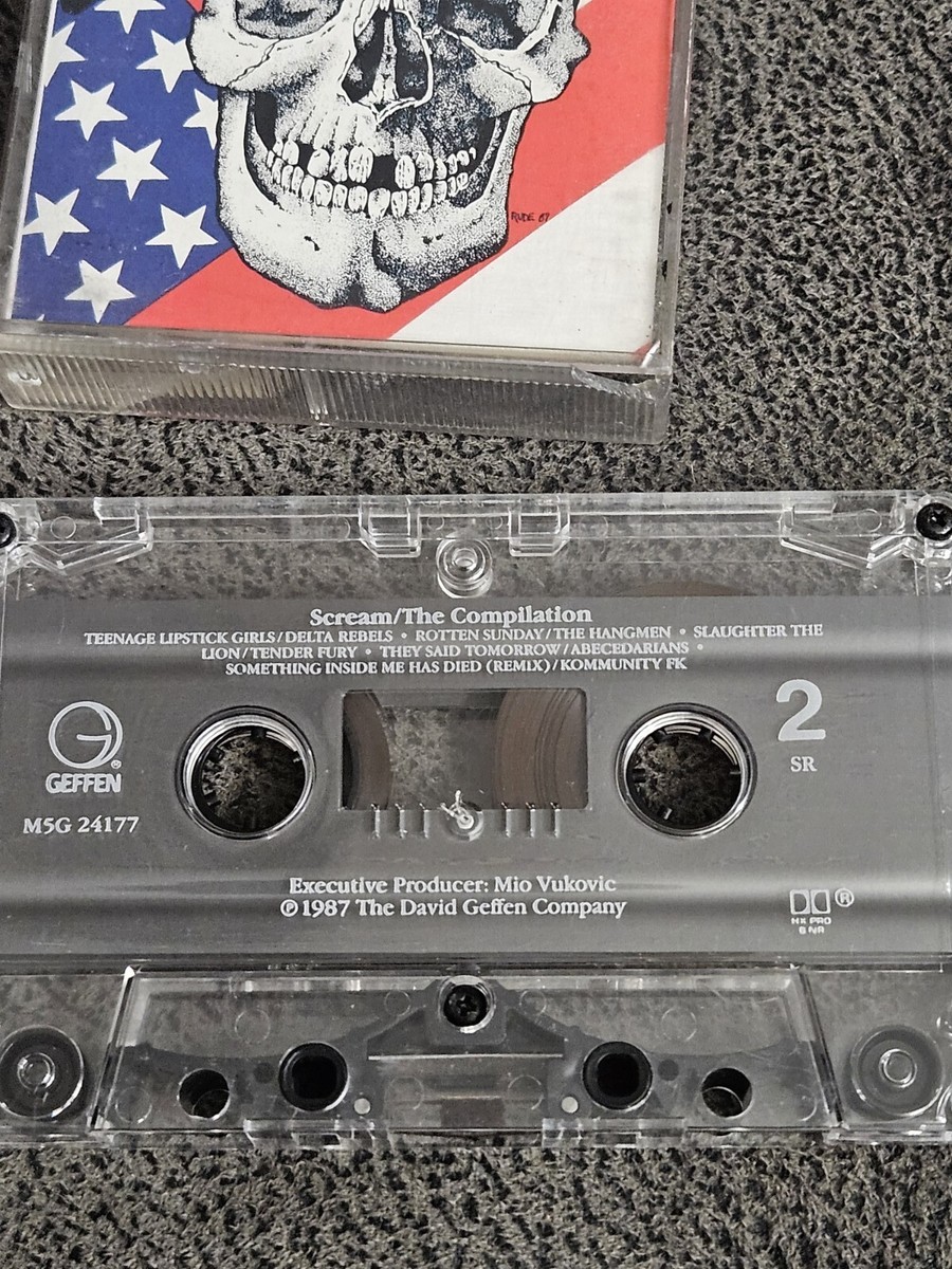 1987 Vintage SCREAM punk rock compilation Cassette Tape