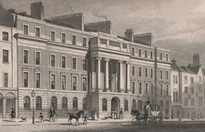 HOLBORN. Furnivals Inn. London. SHEPHERD 1828 old antique print picture