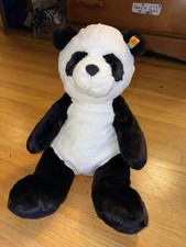 Steiff Ming Panda 075773 Soft Cuddly Friends 11" With Ear Tag RARE Plush