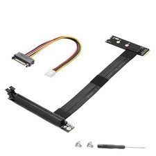 M.2 NGFF to PCI-e 16x Graphics Riser Card,90 Degree M.2 NGFF Key to PCI Right