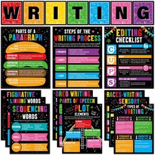 19Pcs Writing Process Posters Educational Writing Strategies Bulletin Board S...