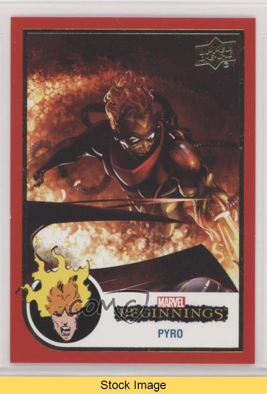 2022 Upper Deck Marvel Beginnings Vol 2 Series 1 Red Border Pyro #116 READ 09q5