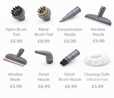 Brush Nozzle Window Cleaning Pad Accessory Pack For Vax Steam Cleaners