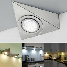LED MAINS KITCHEN UNDER CABINET CUPBOARD COUNTER TRIANGLE LIGHT UNIT LAMP LIGHTS