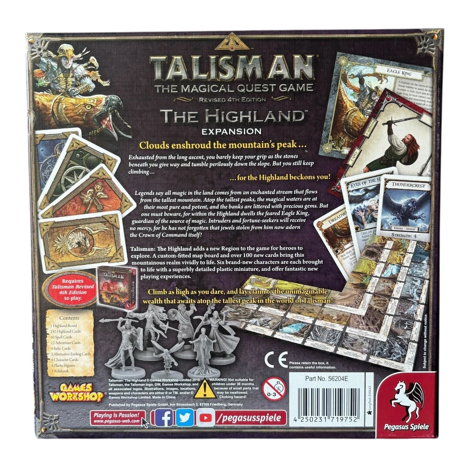 Talisman Revised 4th Edition: The Highland Expansion Board Game (Complete) 🐙 - Image 2 of 4