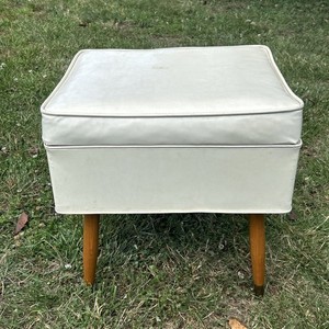 Singer Sewing Bench Foot Stool Storage Compartment Mid Century Modern MCM