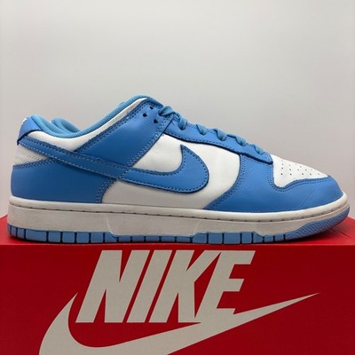 Nike Dunk Low Retro University Blue White UNC Size 10 Men's DD1391-102 Sneakers