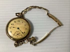 Antique Ladies Gold Filled Waltham Pocket Watch W Bracelet 3/0 Runs 22475327