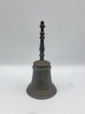 Zw- alte Messingglocke mit Innenfl&uuml;gel Tischglocke