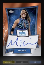Topps Slam WWE Orange Chrome Mia Yim Michin Signature Legendary /25 {DIGITAL}