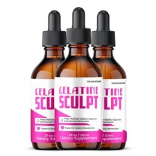 Gelatine Sculpt Drops Max Strength Formula Gelatinesculpt Supplement 3 Pack