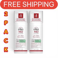2PkElta MD UVSkin Recovery Red Color Correcting SPF 50 1.7oz Green Tint EXP 7/28