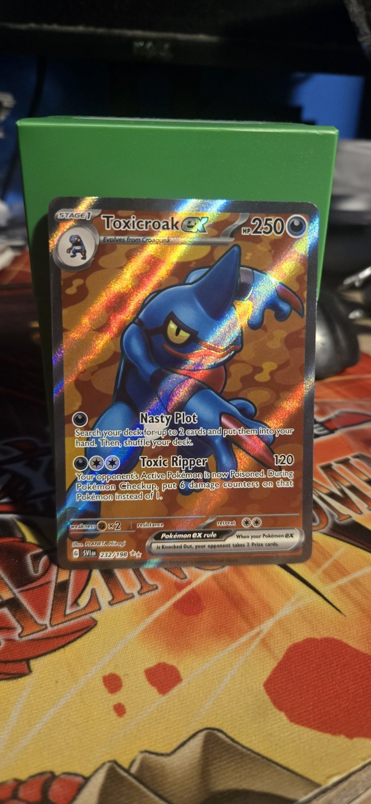 Toxicroak ex 232/198 SV01: Scarlet & Violet Base Set Holo