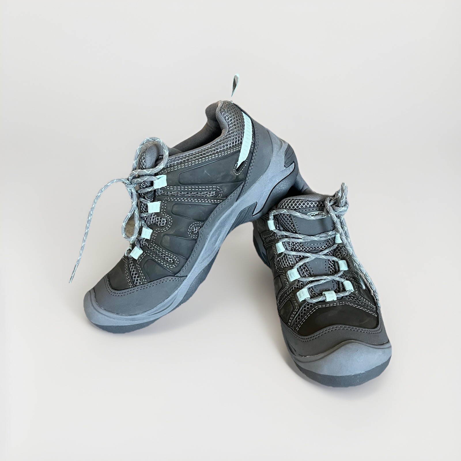 Keen Circadia Vent scarpa da trekking donna in pelle 8 5 W antracite blu cielo