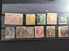 TIMBRES des COLONIES BRITANNIQUES -Canada 15 oblitérés recherchés 