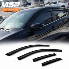 4pcs Rain Guard Vent Visor Sun Shade Tape On For Toyota Corolla Sedan 1998-2002