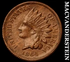 1864 (BR) Indian Head Cent - Choice Almost Uncirculated  Semi-key  #i5925